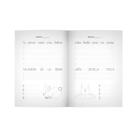 PACK 10 CUADERNOS RUBIO ESCRITURA PRIMARIA 8