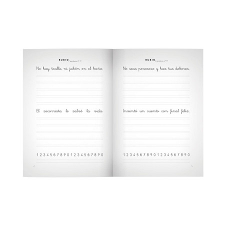PACK 10 CUADERNOS RUBIO ESCRITURA PRIMARIA 11