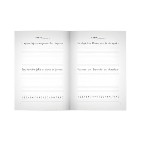 PACK 10 CUADERNOS RUBIO ESCRITURA PRIMARIA 12