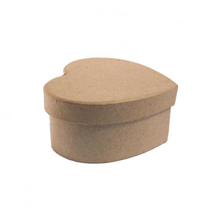 CAJA DE PAPEL MACHÉ INNSPIRO CORAZÓN 10x8x5cm