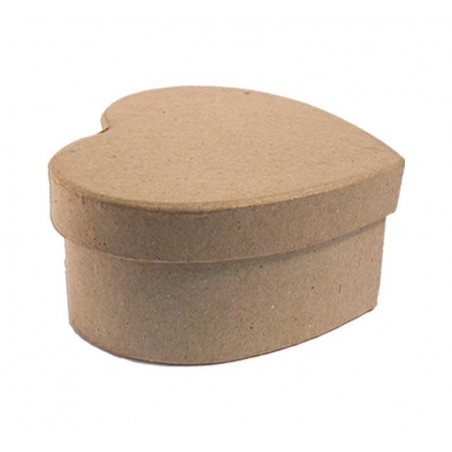 CAJA DE PAPEL MACHÉ INNSPIRO CORAZÓN 15x12,5x7cm