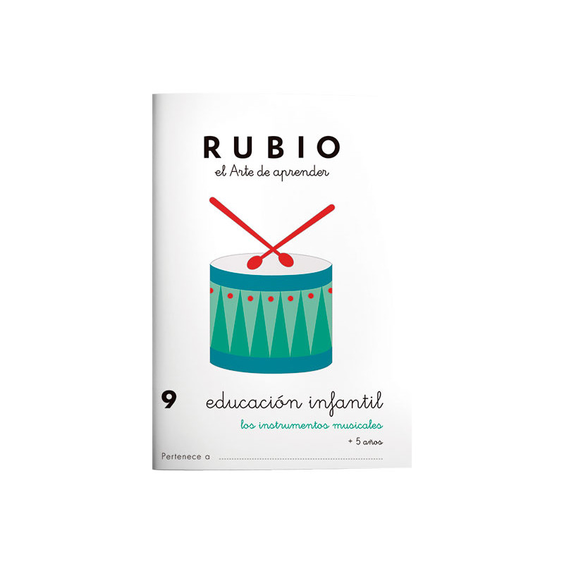 PACK 10 CUADERNOS RUBIO EDUCACIÓN INFANTIL PR9