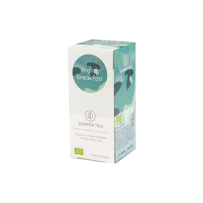CAJA 18 BOLSITA PIRAMIDAL TÉ SEMPER TEA " ENGLISH BREAKFAST"