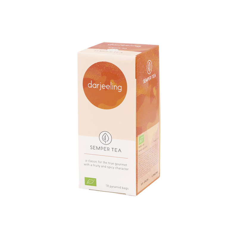 CAJA 18 BOLSITA PIRAMIDAL TÉ SEMPER TEA "DARJEELING"
