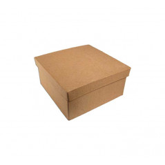 CAJA DE PAPEL MACHÉ INNSPIRO CUADRADO 10x10x5cm