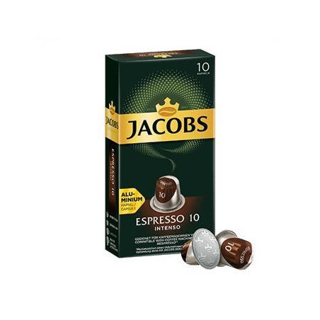 CAJA 10 CÁPSULAS CAFÉ JACOBS "ESPRESSO 10 INTENSO"