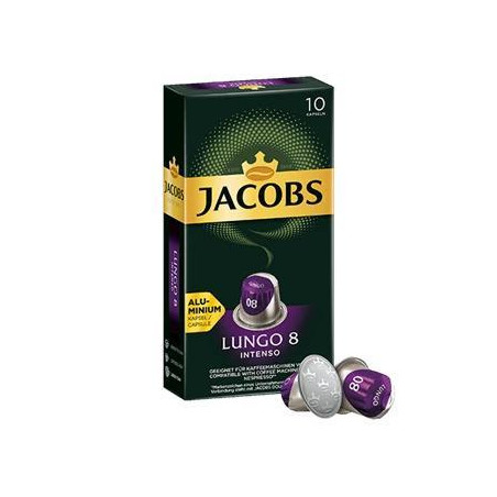 CAJA 10 CÁPSULAS CAFÉ JACOBS "LUNGO 8 INTENSO"