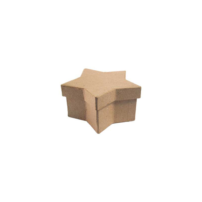 CAJA DE PAPEL MACHÉ INNSPIRO ESTRELLA 8x5x4cm CAJA DE PAPEL MACHÉ INNSPIRO ESTRELLA 8x5x4cm