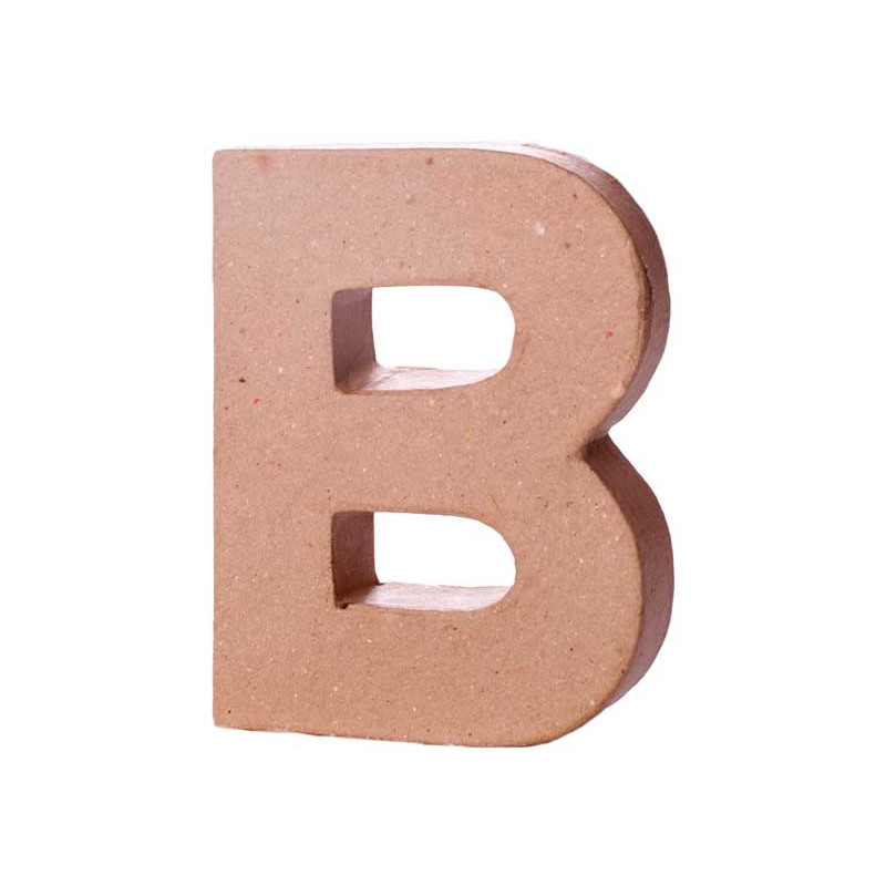 LETRA DE PAPEL MACHÉ INNSPIRO "B" 10Cm LETRA DE PAPEL MACHÉ INNSPIRO "B" 10Cm