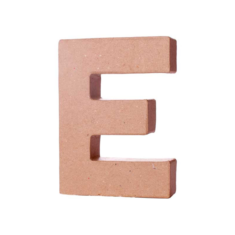 LETRA DE PAPEL MACHÉ INNSPIRO "E" 10Cm LETRA DE PAPEL MACHÉ INNSPIRO "E" 10Cm