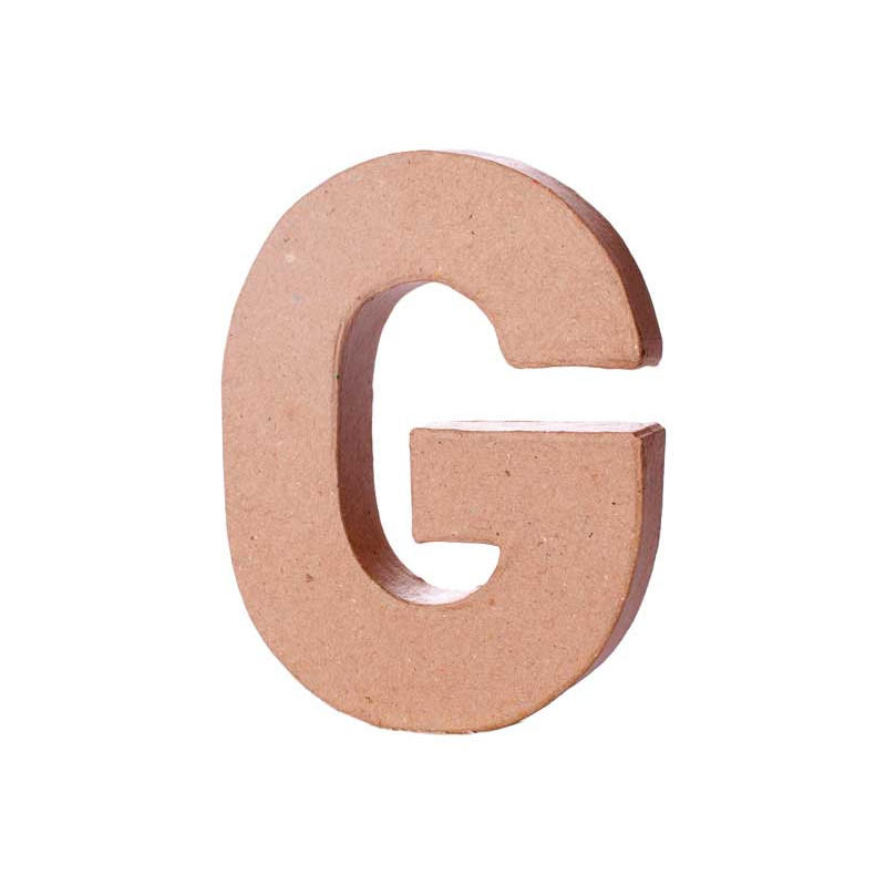 LETRA DE PAPEL MACHÉ INNSPIRO "G" 10Cm LETRA DE PAPEL MACHÉ INNSPIRO "G" 10Cm