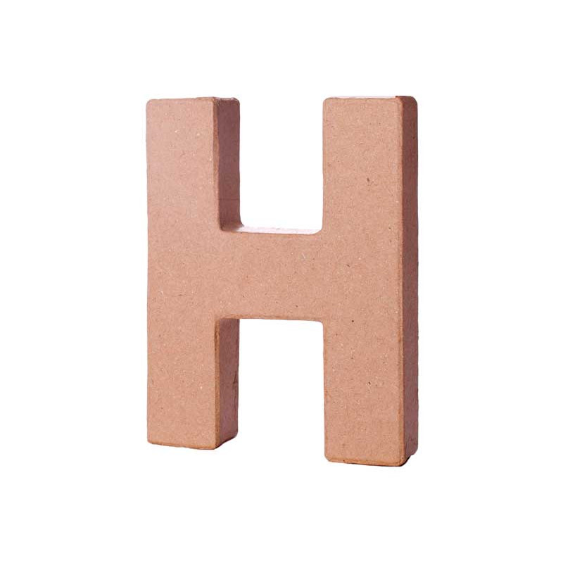 LETRA DE PAPEL MACHÉ INNSPIRO "H" 10Cm LETRA DE PAPEL MACHÉ INNSPIRO "H" 10Cm