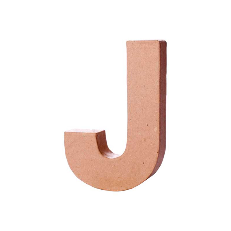 LETRA DE PAPEL MACHÉ INNSPIRO "J" 10Cm LETRA DE PAPEL MACHÉ INNSPIRO "J" 10Cm