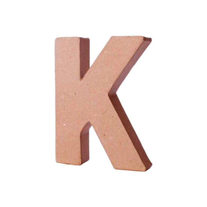 LETRA DE PAPEL MACHÉ INNSPIRO "K" 10Cm LETRA DE PAPEL MACHÉ INNSPIRO "K" 10Cm