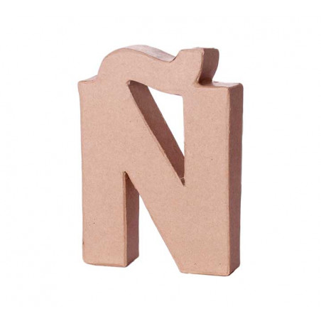 LETRA DE PAPEL MACHÉ INNSPIRO "Ñ" 10Cm