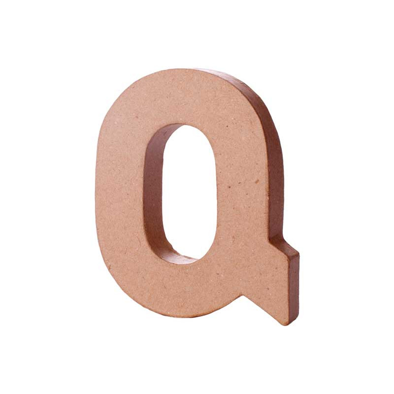 LETRA DE PAPEL MACHÉ INNSPIRO "Q" 10Cm LETRA DE PAPEL MACHÉ INNSPIRO "Q" 10Cm