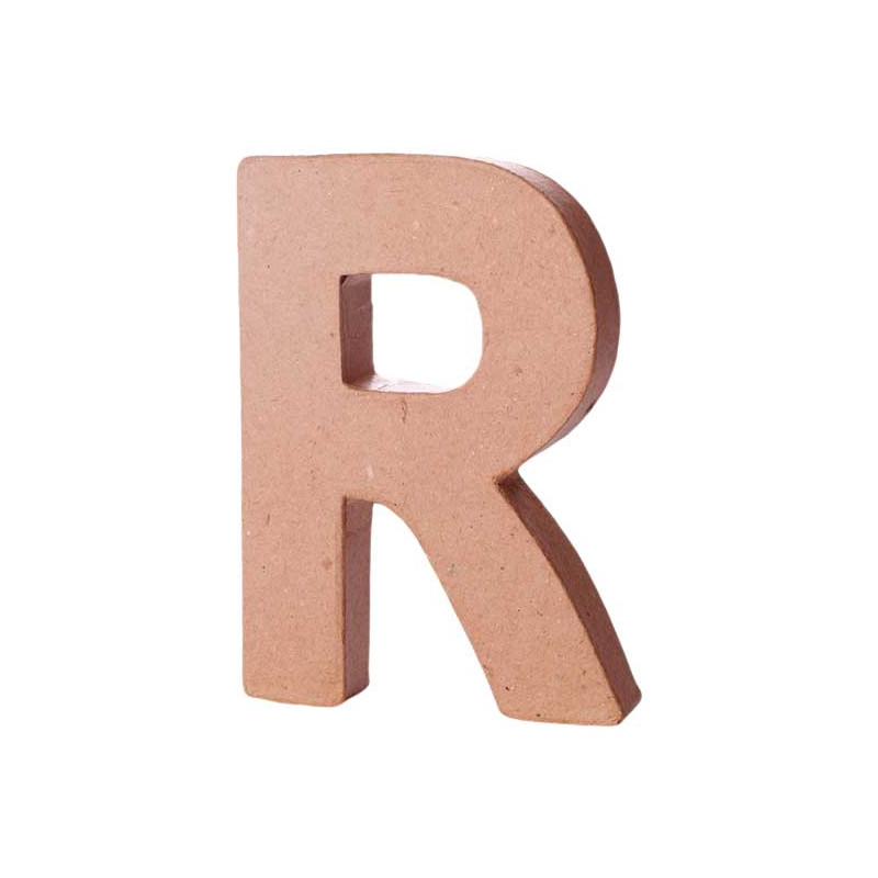 LETRA DE PAPEL MACHÉ INNSPIRO "R" 10Cm LETRA DE PAPEL MACHÉ INNSPIRO "R" 10Cm