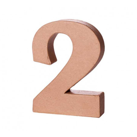 NÚMERO DE PAPEL MACHÉ INNSPIRO "2" 10Cm