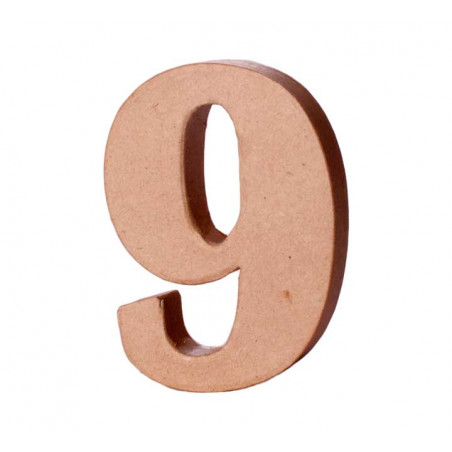 NÚMERO DE PAPEL MACHÉ INNSPIRO "9" 10Cm