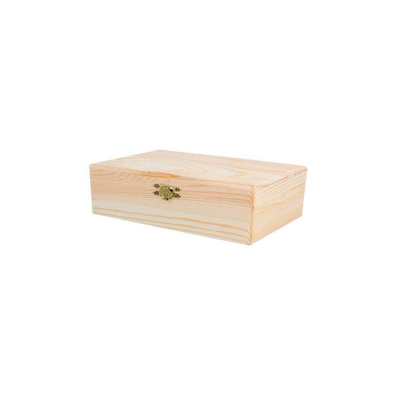 CAJA MADERA DE PINO INNSPIRO RECTANGULAR 15x11x3.5cm