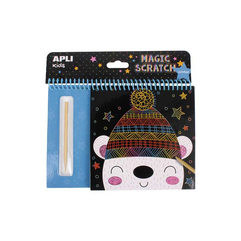 BLOC DE 8 LÁMINAS APLI KIDS "MAGIC SCRATCH: INVIERNO" BLOC DE 8 LÁMINAS APLI KIDS "MAGIC SCRATCH: INVIERNO"