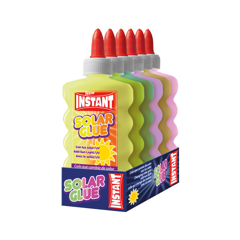 CAJA 6 BOTES COLA INSTANT "SOLAR GLUE" 180ml