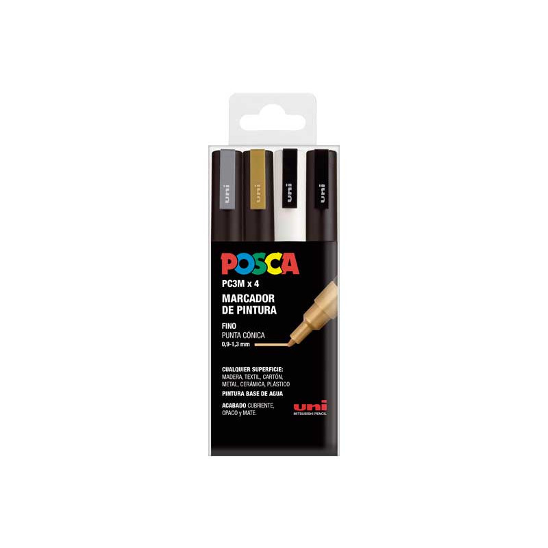 Set Marcadores Posca Uni Estuche X 24 Colores Pc-3m Pc-5m