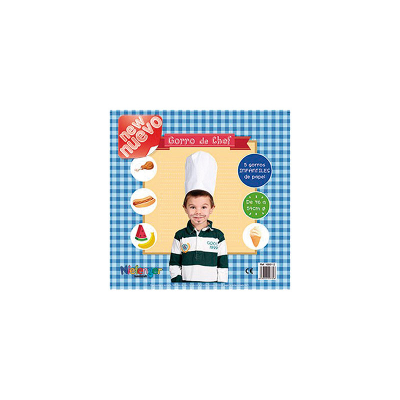 PACK 5 GORROS DE CHEF NIEFENVER INFANTIL