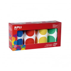 PACK 4 ROLLOS GOMETS APLI CIRCULARES Ø45mm