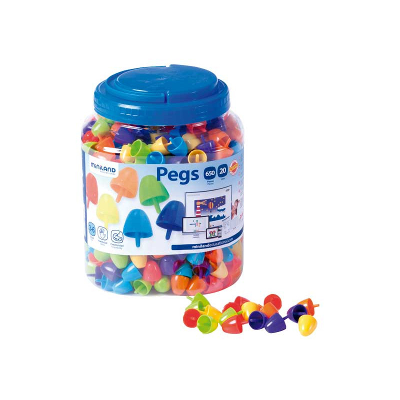 BOTE 650 PIVOTES MINILAND PARA MOSAICOS BRILLANTES Ø 2cm