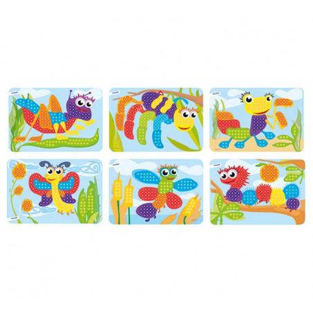 PACK 6 LÁMINAS MINILAND PARA MOSAICOS BRILLANTES Ø 1cm