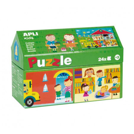 CAJA PUZZLE APLI KIDS "EL COLEGIO"
