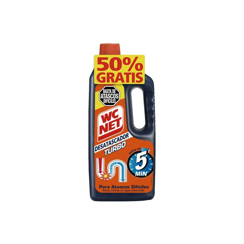 DESATASCADOR WC NET TURBO 1 litro DESATASCADOR WC NET TURBO 1 litro