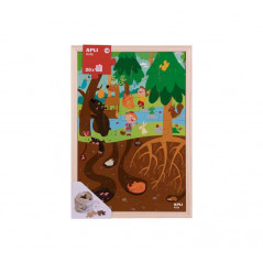 CAJA PUZZLE NIVELES APLI KIDS "EL BOSQUE"