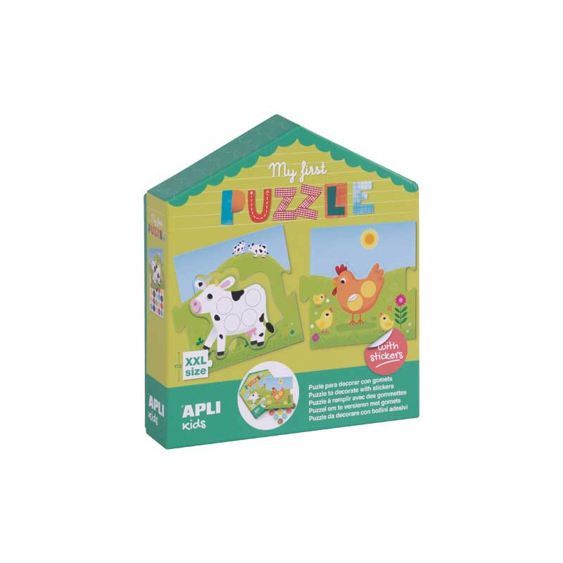 SET APLI KIDS "MI PRIMER PUZZLE" CON PEGATINAS