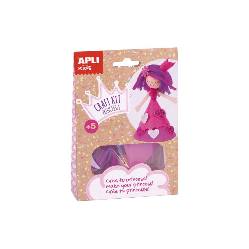 CAJA CRAFT KITS APLI PRINCESA ROSA 120X40X170 MM CAJA CRAFT KITS APLI PRINCESA ROSA 120X40X170 MM