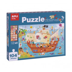 PUZZLE APLI KIDS "OBSERVACIÓN: BARCO PIRATA"