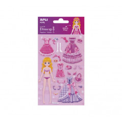 BLÍSTER PEGATINAS APLI KIDS "DRESS UP: CANDY"