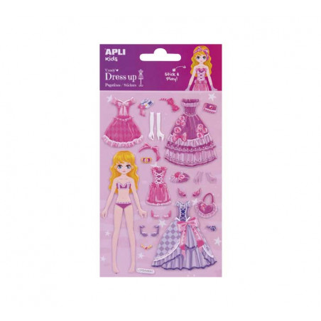 BLÍSTER PEGATINAS APLI KIDS "DRESS UP: CANDY"