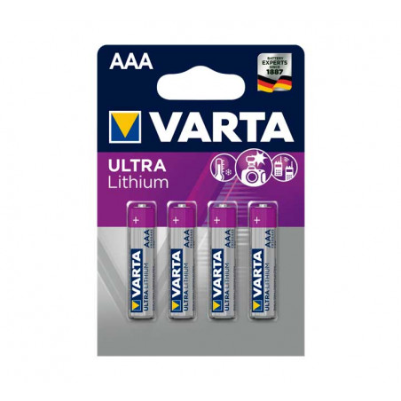 BLÍSTER 4 PILAS VARTA ULTRA LITHIUM AAA