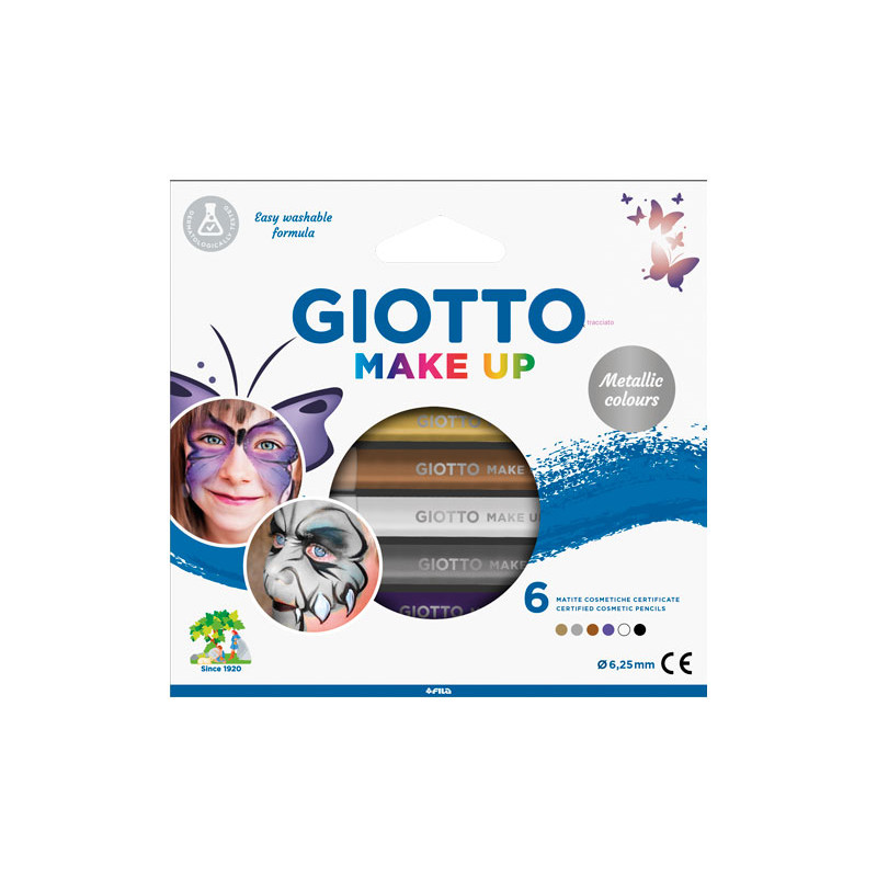 SET 6 LÁPICES GIOTTO MAKE UP METALLIC COLOURS