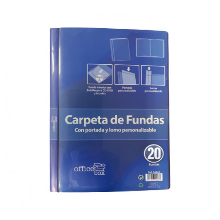 CARPETA 20 FUNDAS OFFICE BOX PERSONALIZABLE