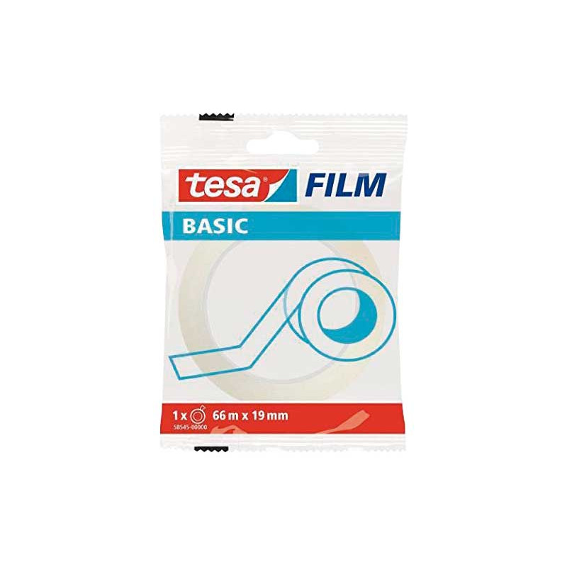 CINTA ADHESIVA TESA FILM BASIC 66mx19mm CINTA ADHESIVA TESA FILM BASIC 66mx19mm