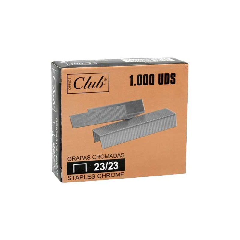 CAJA 1000 GRAPAS OFFICE CLUB 23/23 GALVANIZADAS