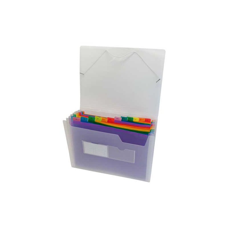 CARPETA CLASIFICADORA GRAFOPLAS CON FUELLE "MULTICOLORS" CARPETA CLASIFICADORA GRAFOPLAS CON FUELLE "MULTICOLORS"