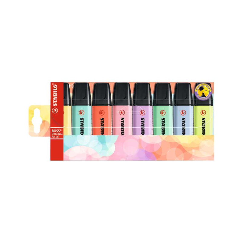 ESTUCHE 8 MARCADORES STABILO BOSS ORIGINAL PASTEL ESTUCHE 8 MARCADORES STABILO BOSS ORIGINAL PASTEL