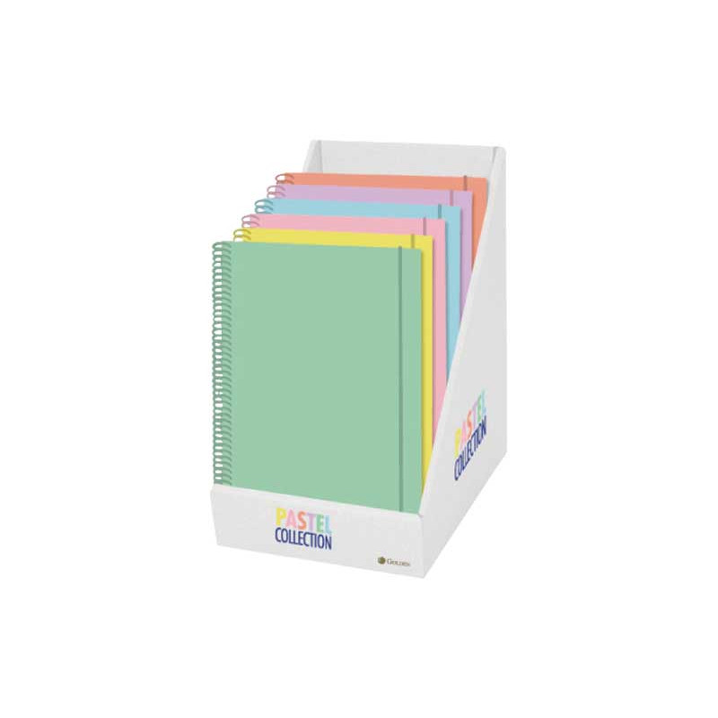 PACK 12 CUADERNOS A4 PASTEL TAPA SOFT FORRADA