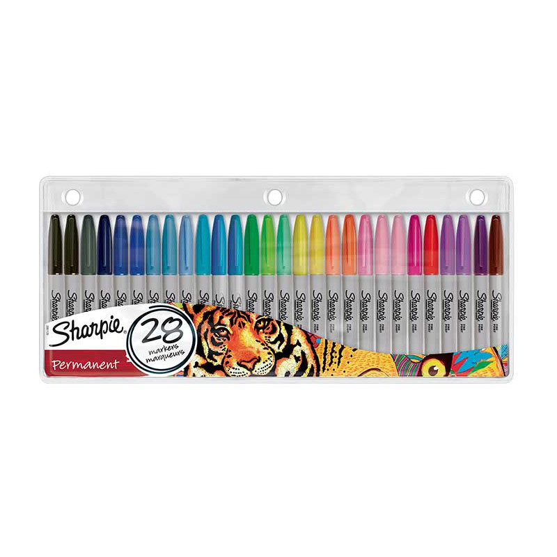 BLÍSTER 28 MARCADORES PERMANENTES SHARPIE FINE COLORES SURTIDO BLÍSTER 28 MARCADORES PERMANENTES SHARPIE FINE COLORES SURTIDO
