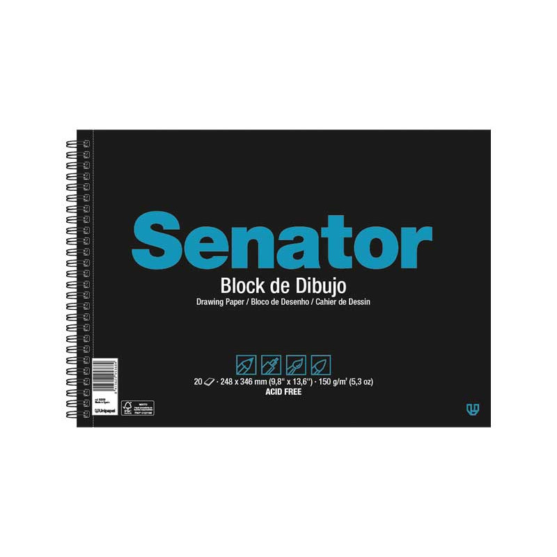 BLOC DE DIBUJO GRAFOPLÁS SENATOR 150gr