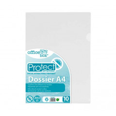 BOLSA 10 DOSSIER OFFICE BOX A4 "PROTECT" ANTI-MICROBIAL